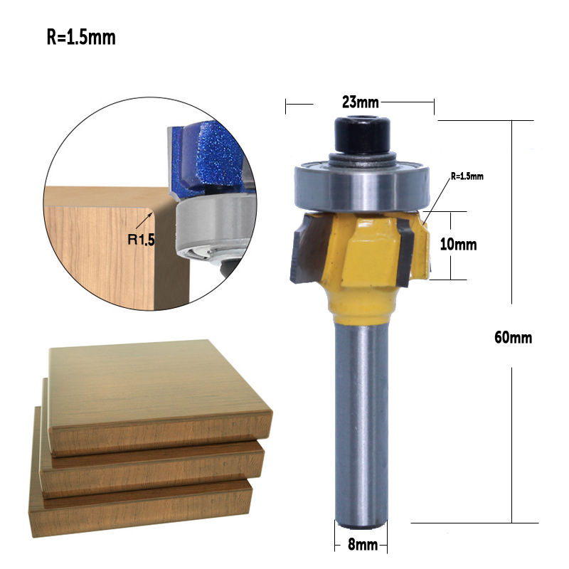 CHWJW 1PC 8mm Gambo di alta qu - Woodworking Edge Corner Planer recensione e prezzo